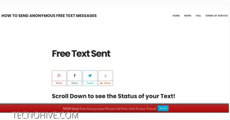 Skicka gratis SMS Online textemnow