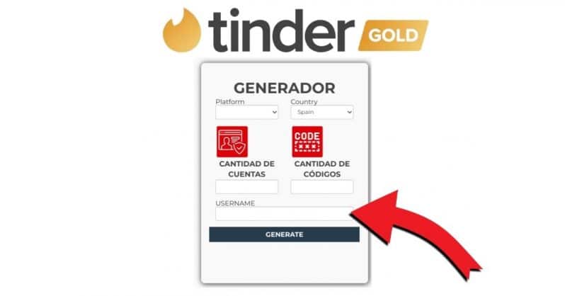 générateur de compte Tinder Gold