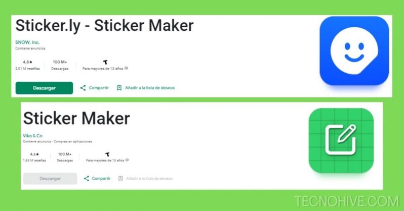 Aplicaciones para hacer stickers de whatsapp