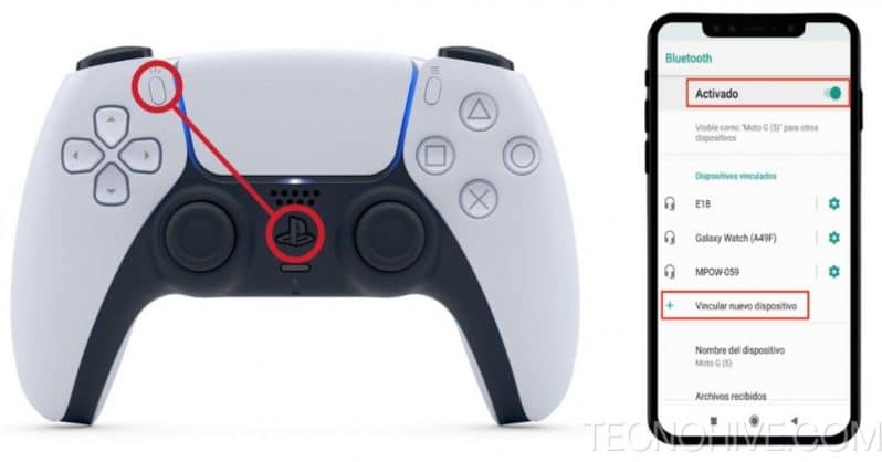 How to connect the ps5 controller to the mobile