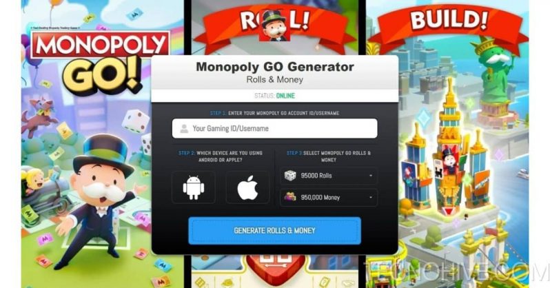Monopoly Go dadi e generatore di denaro