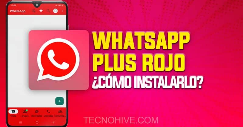 Whatsapp plus czerwony