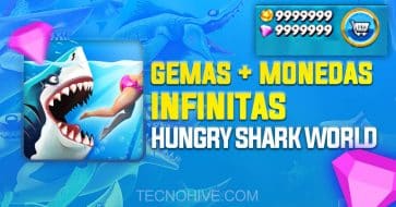 conseguir gemas en Hungry Shark World