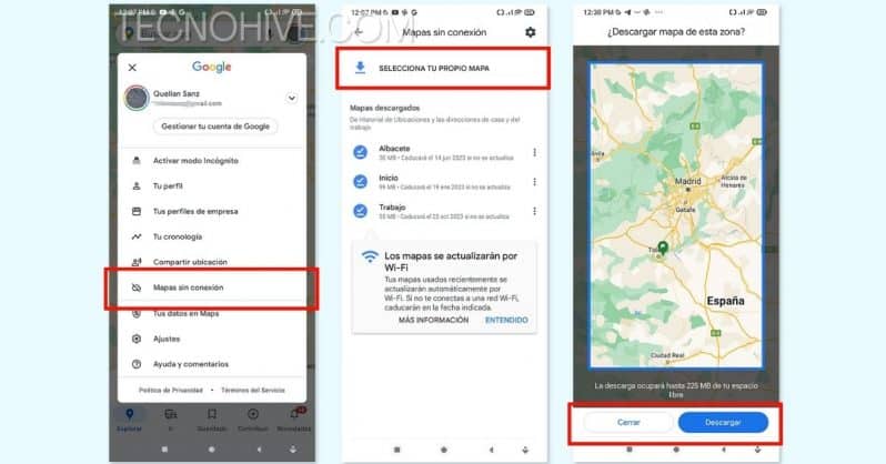 Use google maps without internet on android