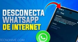 Turn off WhatsApp without disconnecting your mobile from the internet