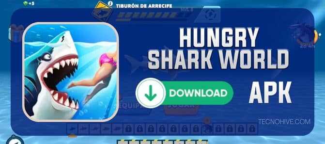 APK mod di Hungry Shark World